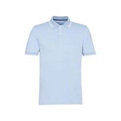 Polo Geox Piquet Stretc. Niebieskie koszulki polo Geox, m, bez wzorów, bez kołnierzyka, bez ramiączek. Za 247.00 zł.