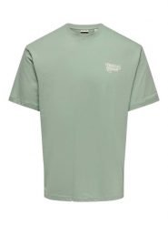 ONLY & SONS Koszulka "Onschef" w kolorze miętowym rozmiar: XL. Zielone bezrękawniki Only & Sons, xl, bez wzorów, z bawełny, bez kołnierzyka, bez ramiączek. Za 64.95 zł.
