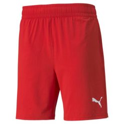 Puma Teamfinal Shorts. Czerwone szorty Puma, l, bez wzorów, z poliesteru, sportowe. W wyprzedaży za 129.00 zł.