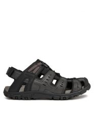 Geox Sandały Uomo Sandal Strada U4524C 000ME C9999 Czarny. Czarne sandały Geox, ze skóry, bez zapięcia. Za 239.99 zł.