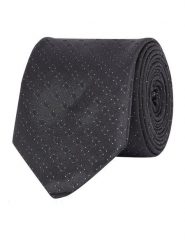 Calvin Klein Krawat K10K112341 Czarny. Czarne krawaty i muchy CALVIN KLEIN, bez wzorów, z jedwabiu. Za 239.99 zł.