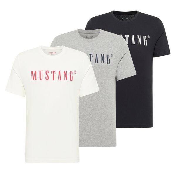 3PAK Męskich Koszulek MUSTANG Style Austin 1014695. Białe t-shirty Mustang, m, bez wzorów, z bawełny, bez kołnierzyka, bez ramiączek. Za 219.99 zł.