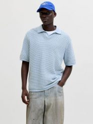 Jack & Jones Koszulka polo "Jornantucket" w kolorze błękitnym rozmiar: S. Niebieskie koszulki polo Jack & Jones, s, bez wzorów, z bawełny, bez kołnierzyka, bez ramiączek. Za 69.99 zł.