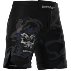 Spodenki do MMA męskie Smmash Takeo Ultra lekkie. Czarne szorty SMMASH, m, bez wzorów, sportowe. Za 139.99 zł.