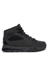 DC Sneakersy Versatile Hi Wr ADYB100019-3BK Czarny. Czarne buty sportowe casual DC, bez wzorów, ze skóry, bez zapięcia. Za 479.99 zł.