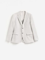 Marynarka regular fit z lnem - jasnoszary. Szare marynarki Reserved, l, bez wzorów, z bawełny. Za 359.99 zł.