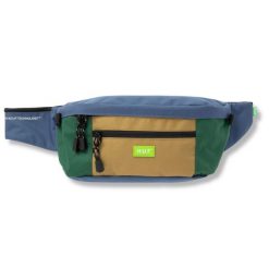 Saszetka turystyczna HUF Hyde Waist. Niebieskie torby na ramię HUF, bez wzorów, z poliesteru, bez dodatków. W wyprzedaży za 155.00 zł.