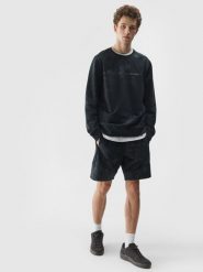 4F Spodenki dresowe męskie - grafitowy L. Szare krótkie spodenki sportowe 4F, l, bez wzorów, z bawełny. W wyprzedaży za 49.99 zł.