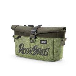 Torba rowerowa na kierownicę przednia na ramię 2,7L składana. Zielone torby na ramię ROCKBROS, bez wzorów, z lakierowanej skóry, na ramię, bez dodatków. Za 129.99 zł.