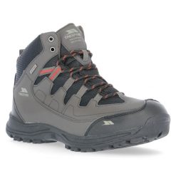 Wodoodporne buty trekkingowe Trespass Finley. Brązowe buty turystyczne Trespass, bez wzorów, z materiału, bez zapięcia, trekkingowe. Za 363.85 zł.