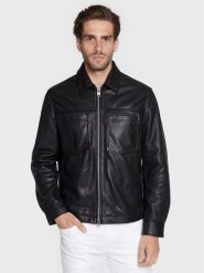 Marc O'Polo Kurtka skórzana 228 7004 73024 Czarny Regular Fit. Czarne kurtki Marc O'Polo, m, bez wzorów, ze skóry, bez kaptura. Za 2,189.00 zł.