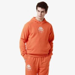 Bluza z kapturem Kappa Giano. Brązowe bluzy z kapturem Kappa, m, bez wzorów, z kapturem. Za 255.30 zł.