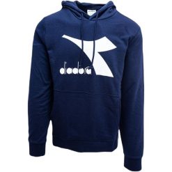 Bluza z kapturem Diadora Big Logo, Mężczyźni. Niebieskie bluzy z kapturem Diadora, m, bez wzorów, z bawełny, z kapturem. Za 190.00 zł.