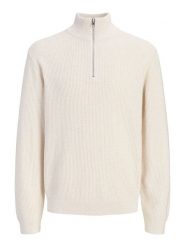 Jack & Jones Sweter w kolorze kremowym rozmiar: S. Brązowe swetry nierozpinane Jack & Jones, s, bez wzorów, z bawełny, bez kołnierzyka, bez ramiączek. Za 164.95 zł.