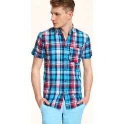 KOSZULA KRÓTKI RĘKAW MĘSKA SLIM FIT. Koszule marki TOP SECRET. W wyprzedaży za 29.99 zł.