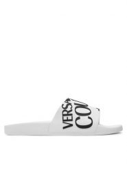 Versace Jeans Couture Klapki 77YA3SQ1 71352 Biały. Białe klapki Versace Jeans Couture, z jeansu. Za 239.99 zł.