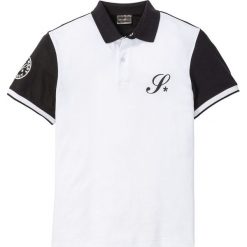 Shirt polo bonprix czarno-biały. Koszulki polo bonprix. Za 54.99 zł.