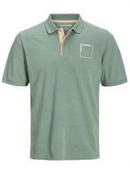 Jack & Jones Koszulka polo w kolorze zielonym rozmiar: XL. Zielone koszulki polo Jack & Jones, xl, bez wzorów, bez kołnierzyka, bez ramiączek. Za 96.83 zł.