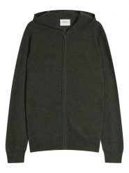 Perfect Cashmere Kaszmirowy kardigan w kolorze khaki rozmiar: XL. Brązowe swetry rozpinane Perfect Cashmere, xl, bez wzorów, z kaszmiru, bez kołnierzyka, bez ramiączek. Za 456.99 zł.