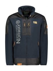 Geographical Norway Kurtka polarowa "Tulene" w kolorze granatowym rozmiar: L. Niebieskie kurtki Geographical Norway, l, bez wzorów, z materiału, bez kaptura. Za 144.92 zł.