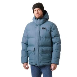 Kurtka puchowa Helly Hansen Nordic. Niebieskie kurtki Helly Hansen, m, bez wzorów, z puchu, bez kaptura. W wyprzedaży za 1,289.00 zł.