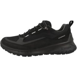 Buty do chodzenia męskie Ecco Ult-trn Low. Czarne buty trekkingowe ecco, bez wzorów, z materiału, bez zapięcia, trekkingowe. Za 813.00 zł.