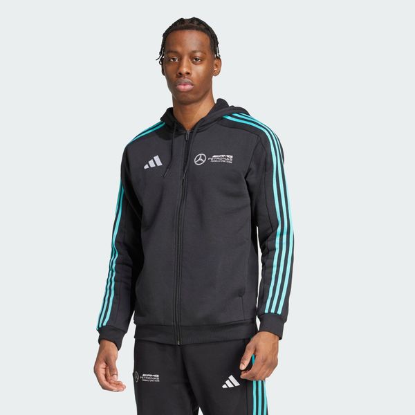Bluza Z Kapturem Mercedes-Amg Petronas Formula One Team Dna Full Zip. Białe bluzy z kapturem Adidas, m, bez wzorów, z kapturem. Za 276.60 zł.