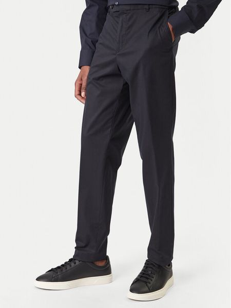 BOSS Spodnie materiałowe C-Perin 50555842 Granatowy Slim Fit. Niebieskie spodnie materiałowe Boss, m, bez wzorów, z materiału. Za 462.99 zł.
