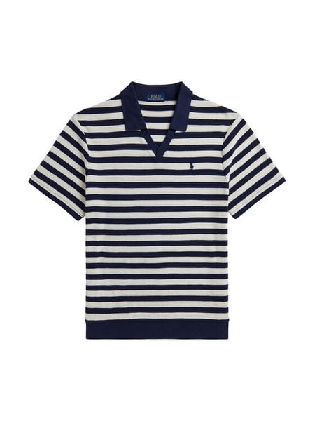 Polo Ralph Lauren Polo 710A13006004 Granatowy Regular Fit. Niebieskie koszulki polo Polo Ralph Lauren, l, bez wzorów, z bawełny, bez kołnierzyka, bez ramiączek. Za 699.99 zł.