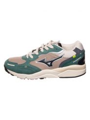 Mizuno Skórzane sneakersy "Sky Medal Beta" w kolorze zielono-jasnobrązowym rozmiar: 42,5. Brązowe buty sportowe casual Mizuno, bez wzorów, bez zapięcia. Za 334.45 zł.