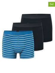 Schiesser Bokserki (3 pary) w kolorze czarno-niebieskim rozmiar: M. Czarne bokserki Schiesser, m, bez wzorów. Za 86.99 zł.