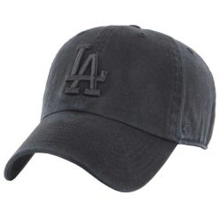 Męska czapka z daszkiem 47 Brand MLB Los Angeles Dodgers Cap. Czarne czapki z daszkiem 47 Brand, bez wzorów, z bawełny. Za 139.90 zł.