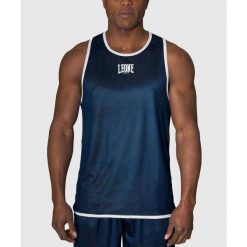 Tank top Montana Reversible. Niebieskie bezrękawniki LEONE 1947, bez wzorów, bez kołnierzyka, bez ramiączek. Za 136.25 zł.