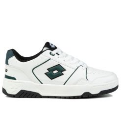 Buty męskie sportowe do chodzenia Lotto BOXSCORE. Białe buty do biegania Lotto, bez wzorów, bez zapięcia, trekkingowe. Za 149.00 zł.