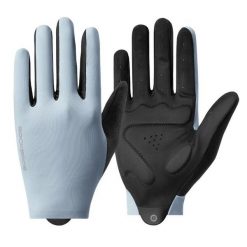 Rękawiczki rowerowe pełne palce unisex z ekranem dotykowym. Niebieskie rękawiczki ROCKBROS, na lato, bez wzorów, z elastanu. Za 93.60 zł.