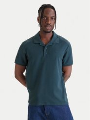 Calvin Klein Jeans Polo Easy Micro Waffle LV04RF205G Zielony Regular Fit. Zielone koszulki polo Calvin Klein Jeans, m, bez wzorów, z bawełny, bez kołnierzyka, bez ramiączek. Za 329.99 zł.