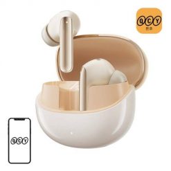 Słuchawki TWS QCY MeloBuds Pro HT08, ANC (złote). Żółte słuchawki bezprzewodowe QCY. Za 179.00 zł.