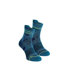 Skarpety merino Ortovox Alpine Light Quarter Socks. Niebieskie skarpety ORTOVOX, bez wzorów. Za 89.99 zł.