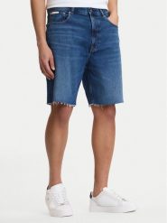 Calvin Klein Jeans Szorty jeansowe LV04RF793G Niebieski Regular Fit. Niebieskie szorty Calvin Klein Jeans, m, bez wzorów, z bawełny. Za 329.99 zł.