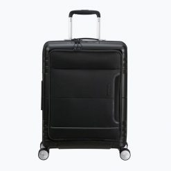 Walizka podróżna American Tourister Spinner 55 EXP 4. Czarne walizki American Tourister, bez wzorów. Za 579.99 zł.