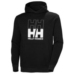 Bluza Helly Hansen Core Graphic. Czarne bluzy Helly Hansen, m, bez wzorów, bez kaptura. Za 368.00 zł.