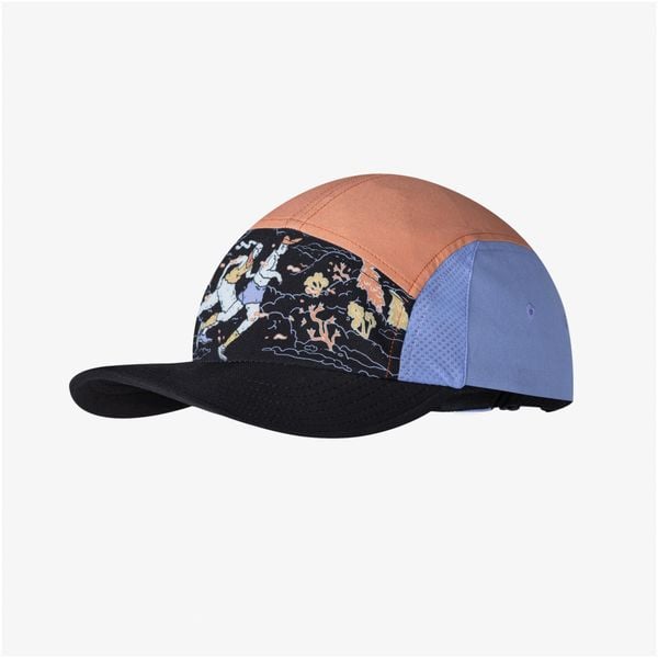 Czapka z daszkiem BUFF 5 PANEL GO CAP POW RUNNING MULTI. Żółte czapki z daszkiem Buff, bez wzorów. W wyprzedaży za 124.90 zł.