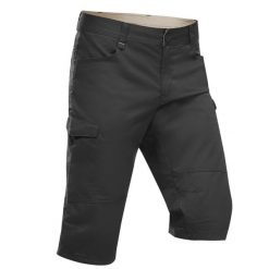 Bermudy turystyczne męskie Quechua NH500 Fresh. Szare odzież kompresyjna QUECHUA, m, bez wzorów, z bawełny, trekkingowe. Za 99.99 zł.