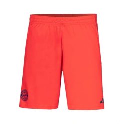 Szorty treningowe Bayern Monachium Tiro 25. Czerwone krótkie spodenki sportowe Adidas, l, bez wzorów, z materiału. Za 268.00 zł.