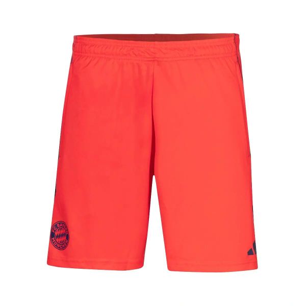 Szorty treningowe Bayern Monachium Tiro 25. Czerwone krótkie spodenki sportowe Adidas, l, bez wzorów, z materiału. Za 260.35 zł.