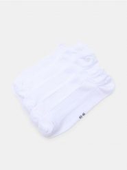 Skarpetki stopki OEKO-TEX 5 pack - biały. Białe skarpety Sinsay, bez wzorów. Za 15.99 zł.