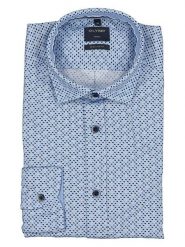 OLYMP Koszula "Casual" - Regular fit - w kolorze błękitnym rozmiar: M. Niebieskie koszule Olymp, m, bez wzorów, z bawełny, bez kołnierzyka, bez ramiączek. Za 121.95 zł.