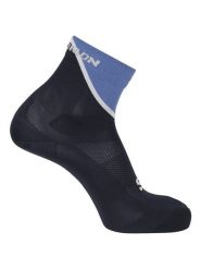 SALOMON Skarpety "Pulse Ankle" w kolorze granatowo-błękitnym do biegania rozmiar: 39-41. Niebieskie skarpety Salomon, bez wzorów. Za 56.79 zł.