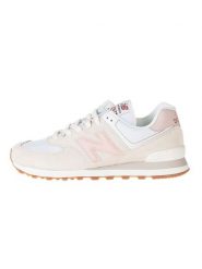 New Balance Skórzane sneakersy w kolorze kremowym rozmiar: 40. Brązowe buty sportowe casual New Balance, bez wzorów, bez zapięcia. Za 139.20 zł.