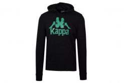 Kappa Authentic Zimim, męska bluza. Czarne bluzy z kapturem Kappa, m, bez wzorów, z bawełny, z kapturem. Za 139.99 zł.